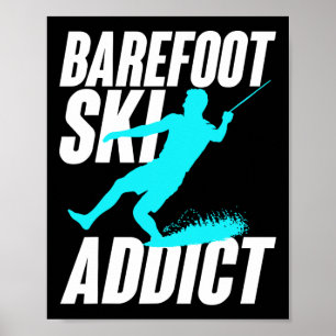 Wieder Fuß Ski-Süchtiger Humorvoller Wieder-Fuß-Wa Poster