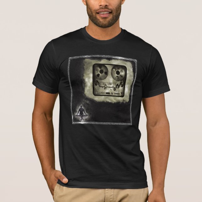 wieder gemischt auf einer schwarzen T T-Shirt (Vorderseite)
