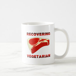 Wieder genesender Vegetarier Lustiger Becher Kaffeetasse