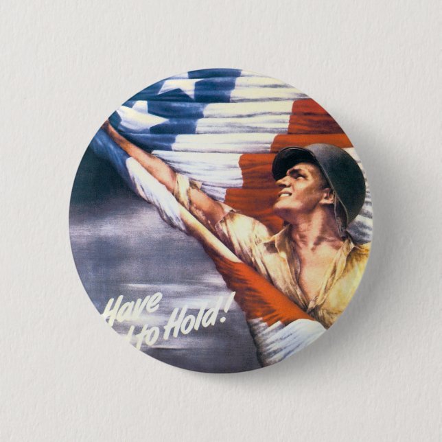 WIEDER HERGESTELLT ", um Kriegsbindungen WWII zu Button (Vorderseite)