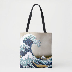 Wieder hergestellte große Welle weg von Kanagawa Tasche