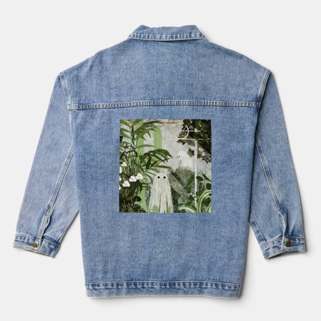 Wieder ist ein Geist im Greenhouse... Jeansjacke (Rückseite)