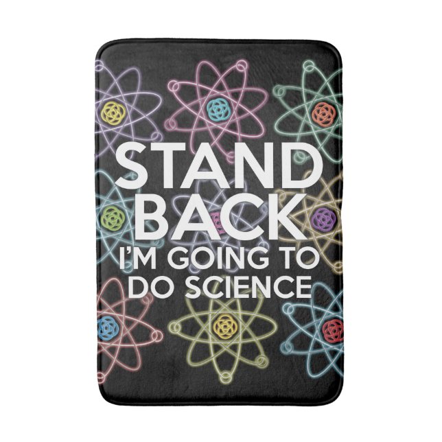 WIEDER WERDE ICH WISSENSCHAFT MACHEN BADEMATTE (Vorderseite Vertikal)