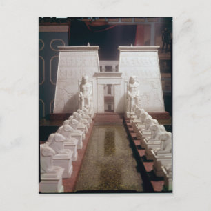 Wiederaufbau des Großtempels von Amon, Postkarte