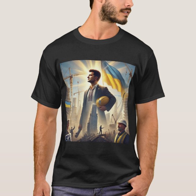 Wiederaufbau in der Ukraine T-Shirt (Vorderseite)