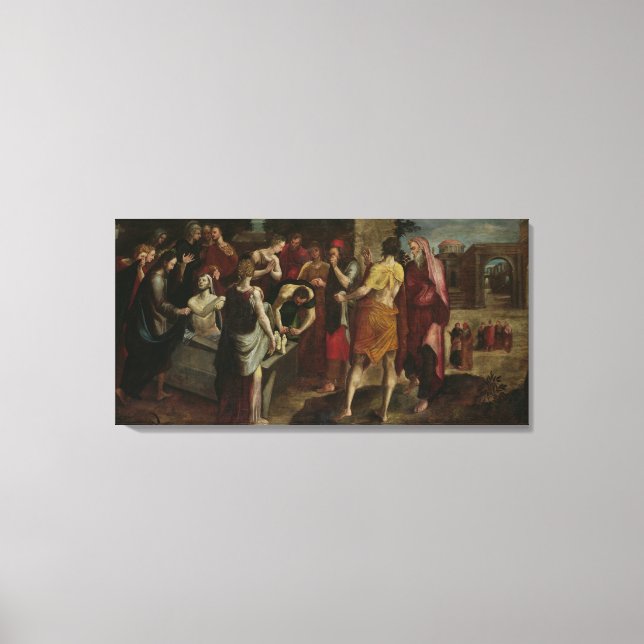 Wiederauferstehung von Lazarus Leinwanddruck (Vorderseite)