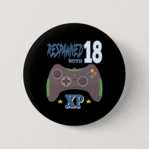 Wiederbelebt Mit 18 Xp Videospieler 18. Geburtstag Button