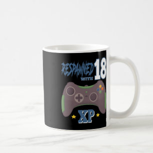 Wiederbelebt Mit 18 Xp Videospieler 18. Geburtstag Kaffeetasse