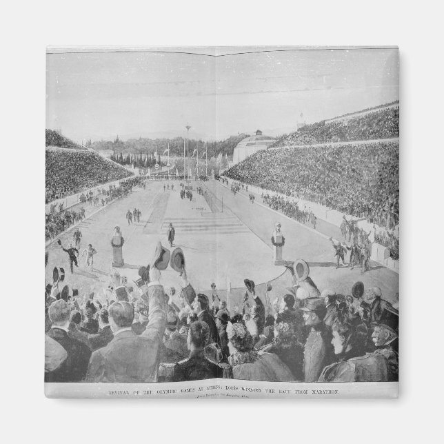 Wiederbelebung der Olympischen Spiele in Athen Magnet (Vorne)