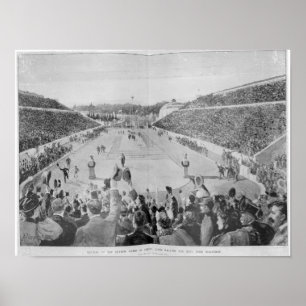 Wiederbelebung der Olympischen Spiele in Athen Poster
