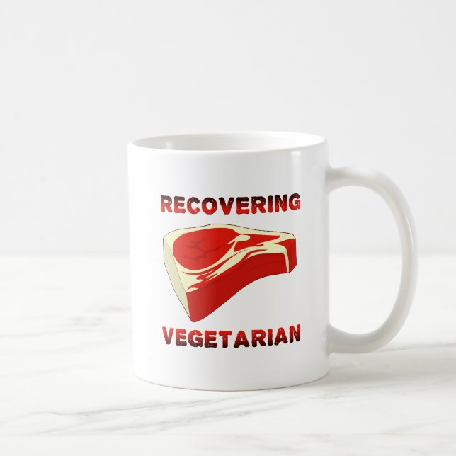 Wiedererlangung der vegetarischen Funny Mug Kaffeetasse (Rechts)
