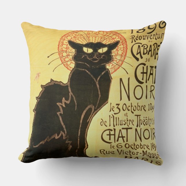 Wiedereröffnung des Chat-Noir Kabaretts, 1896 Kissen (Vorderseite)