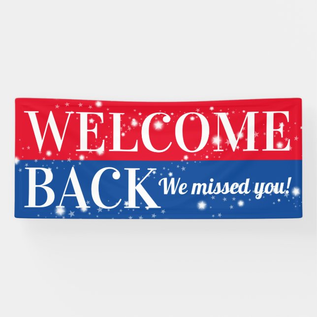 Wiedereröffnung von Welcome Back-Kunden oder Mitar Banner (Horizontal)