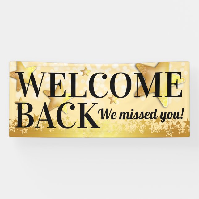 Wiedereröffnung von Welcome Back-Kunden oder Mitar Banner (Horizontal)
