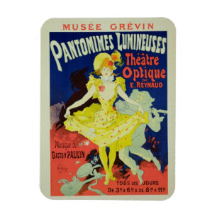 Wiedergabe einer Plakat-Werbung 'Pantomimes L Magnet