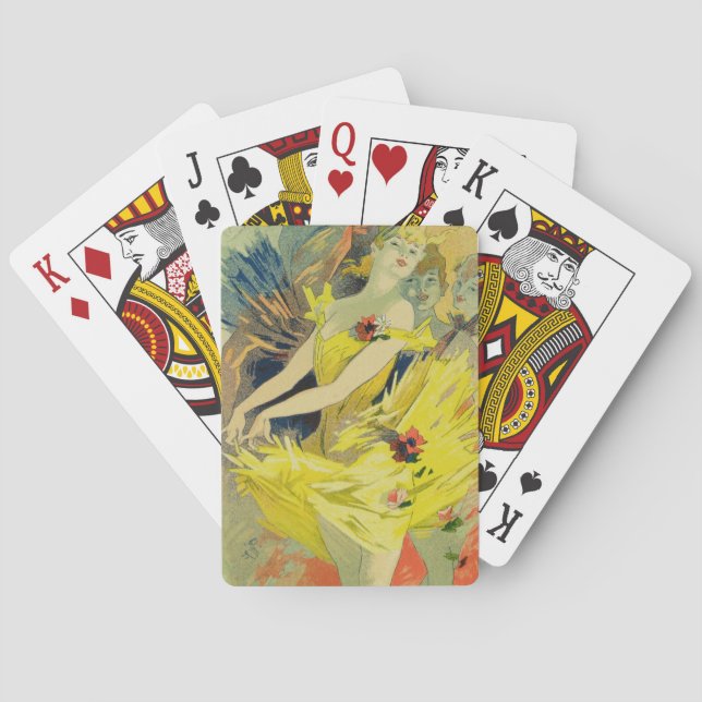 Wiedergabe einer Plakatwerbung "Backstage a Spielkarten (Rückseite)