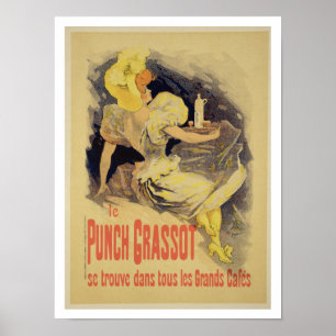 Wiedergabe einer Plakatwerbung 'Durchschlag Grasso Poster