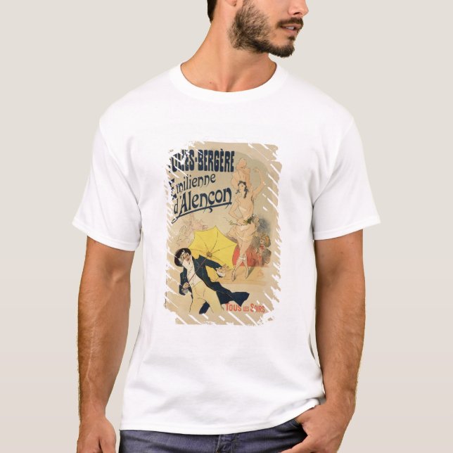 Wiedergabe einer Plakatwerbung 'Emile d'Alen T-Shirt (Vorderseite)