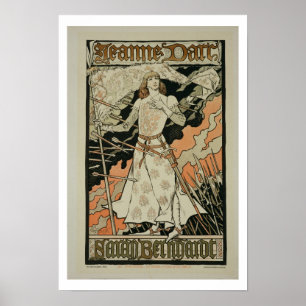 Wiedergabe einer Plakatwerbung 'Joan of Arc Poster
