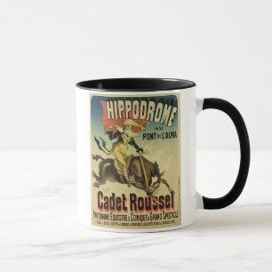 Wiedergabe einer Plakatwerbung 'Kadett Rousse Tasse