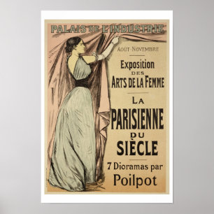 Wiedergabe einer Plakatwerbung 'La Parisienn Poster