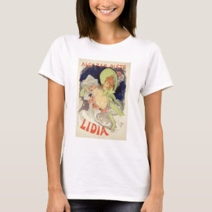 Wiedergabe einer Plakatwerbung "Lidia", an t T-Shirt