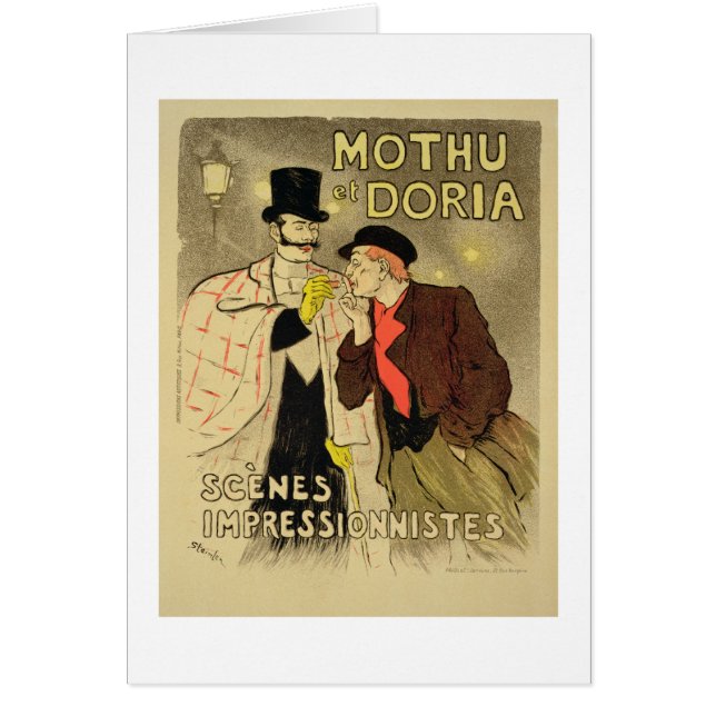 Wiedergabe einer Plakatwerbung 'Mothu und tun (Vorne)