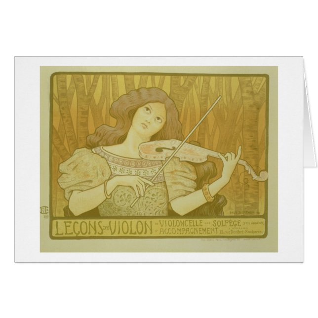 Wiedergabe einer Plakatwerbung 'Violine Lesso (Vorderseite (Horizontal))
