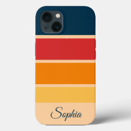 Wiedergabe von Retro-Regenbogenstreifen für benutz Case-Mate iPhone Hülle