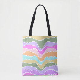 Wiedergabe von Retro-Regenbogenstreifen für benutz Tasche