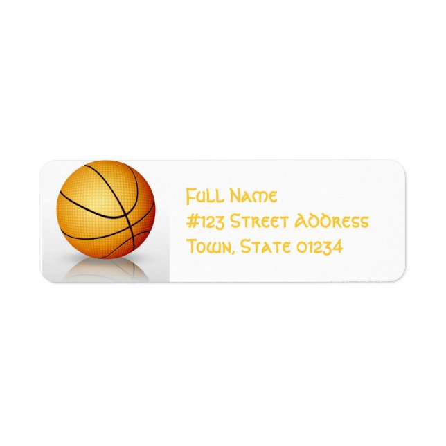 Wiedergeben von Basketball-Postmarken (Vorne)