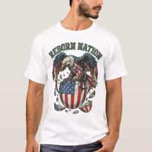 Wiedergeborene Nation Amerikanischer Adler US-Flag