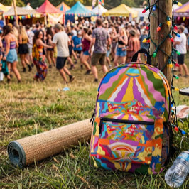 Wiedergeburt bedruckter rucksack