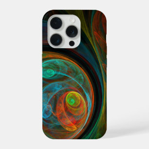 Wiedergeburt Blaue Abstrakte Kunst iPhone 15 Pro Hülle