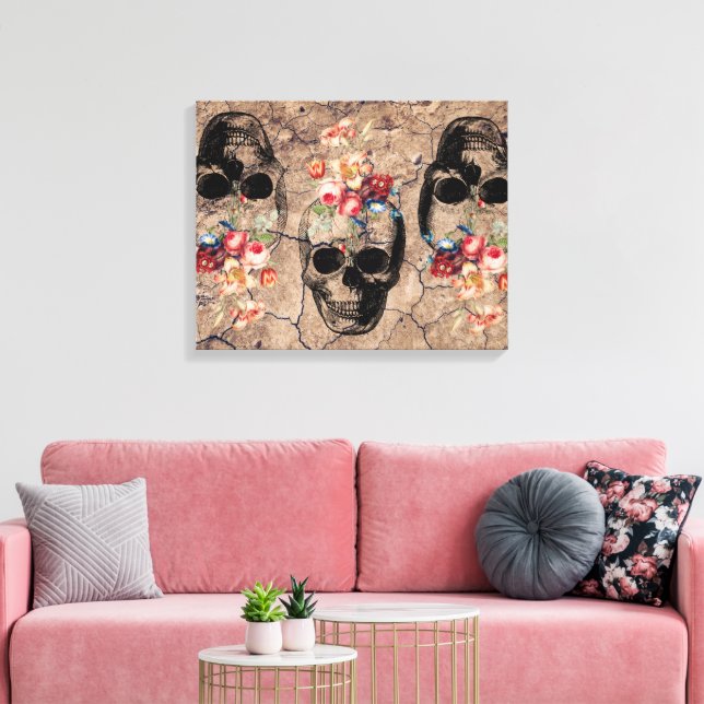 Wiedergeburt - Blüten aus Staub Leinwanddruck (Insitu (Wohnzimmer))