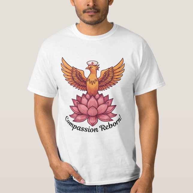 Wiedergeburt des Mitgefühls - Design der Heilung u T-Shirt (Vorderseite)
