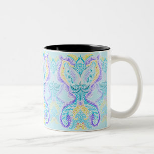 Wiedergeburt, neues Zeitalter, Meditation, boho, Zweifarbige Tasse