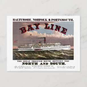 Wiederhergestellte Baltimore, Norfolk, Portsmouth  Postkarte