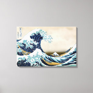 Wiederherstellung der Great Wave vor Kanagawa von  Leinwanddruck