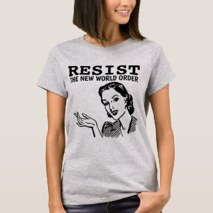 WIEDERHERSTELLUNG DER NEUEN WORLD ORDER LADIES RET T-Shirt
