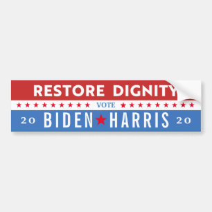 WIEDERHERSTELLUNG DER WÜRDIGKEIT FÜR JOE BIDEN 202 AUTOAUFKLEBER