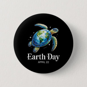 Wiederherstellung des Earth Day 2025 Sea Turtle Ar Button