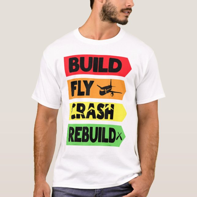 Wiederherstellung des Flugabsturzes T-Shirt (Vorderseite)