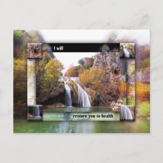 Wiederherstellung und Heilung Postkarte