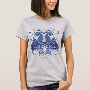 Wiederherstellung Vintager Löwen mit Wirbel T-Shirt