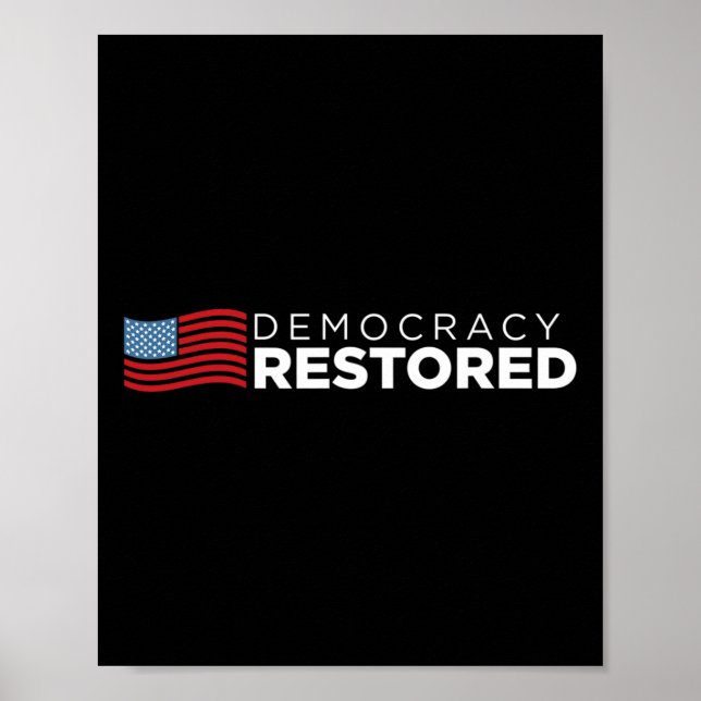 Wiederherstellung vom 20. Januar 2021 Biden Harris Poster (Vorne)