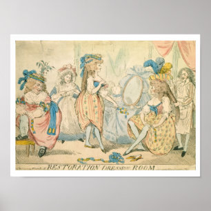 Wiederherstellungs-Umkleidekabine c.1789 Poster