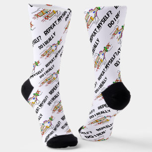 Wiederhole ich mich wirklich? DNA-Replikation Spaß Socken