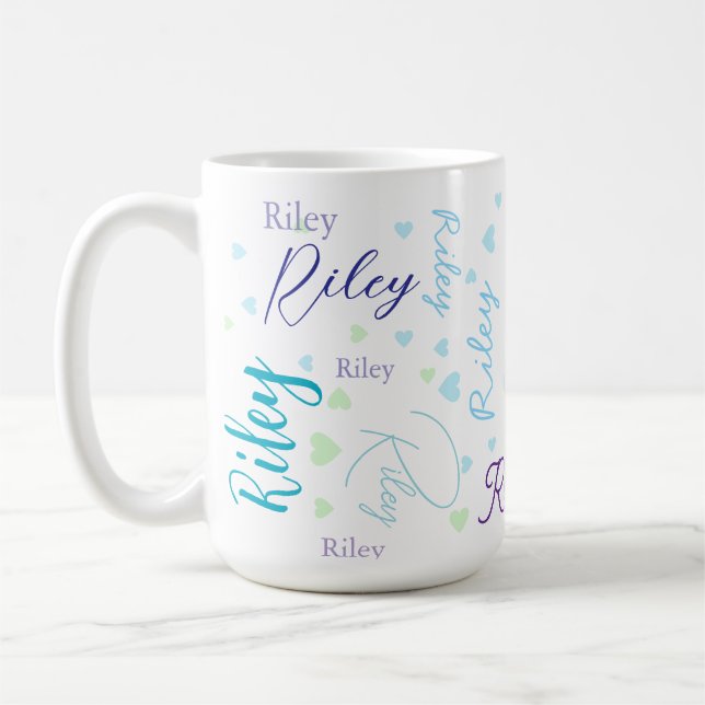 Wiederholen benutzerdefinierter Blue-Namen mit kle Kaffeetasse (Links)