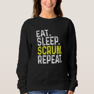 Wiederholen Sie den Rugby-Player für Sleep Scrum Sweatshirt
